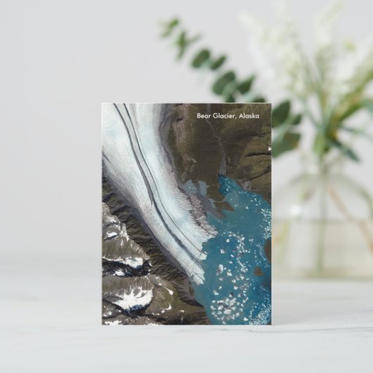 Bear Glacier in Alaska Postkarte (Stehend Vorderseite)