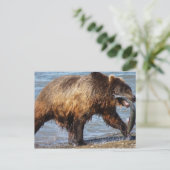 Bear Gone Angelkarte Postkarte (Stehend Vorderseite)