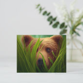 Bear-Grab-Postkarten Postkarte (Stehend Vorderseite)