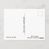 Bear Grass Glacier Nationalpark Postcard Postkarte (Rückseite)