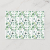 Bear Greenery Bringen Sie ein Buch Baby Shower Car Platzkarte (Rückseite)