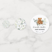 Bear Greenery Eucalyptus Baby Shower Confetti Konfetti (Rückseiten)