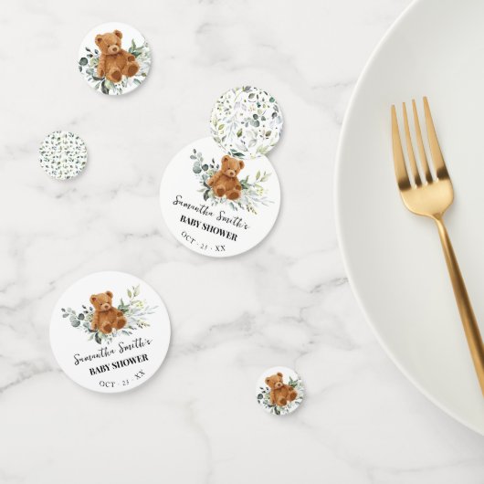 Bear Greenery Eucalyptus Baby Shower Confetti Konfetti (Gruppe)