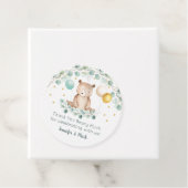 Bear Greenery Gold Baby Dusche Vielen Dank Geschenkanhänger (Beispiel)