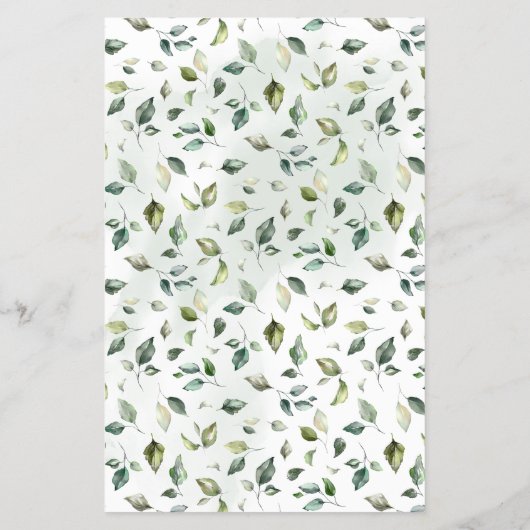 Bear Greenery Over oder Under Baby Shower Game Car Flyer (Hinten)