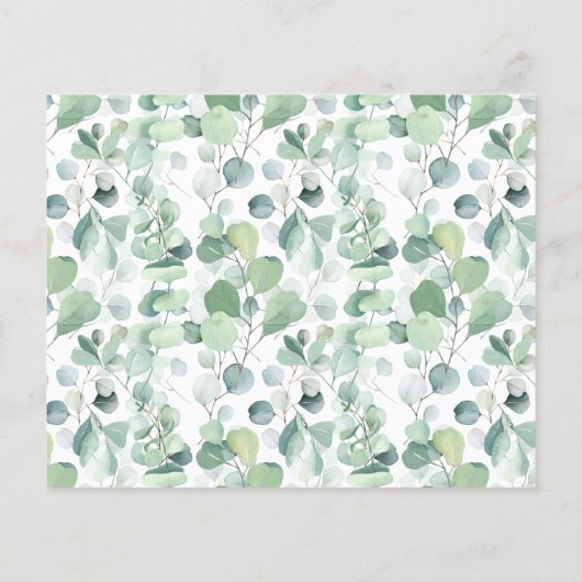 Bear Greenery Ratschlag für die Mama-to-be-Duschka Flyer (Hinten)