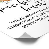 Bear Greenery Schnuller Hunt Baby Shower Game Schi Poster (Ecke)