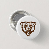 Bear Grizzly Brown Rustic Woodland Folk Animes Button (Vorne & Hinten)
