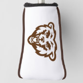 Bear Grizzly Brown Rustic Woodland Folk Animes Golf Headcover (Rotieren 90)