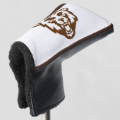 Bear Grizzly Brown Rustic Woodland Folk Animes Golf Headcover (3/4 Vorderseite)