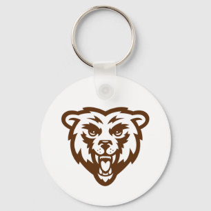 Bear Grizzly Brown Rustic Woodland Folk Animes Schlüsselanhänger