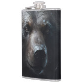 Bear Grizzly Portrait Art Collection Flachmann (Links)