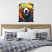 Bear Grizzy Animal Discovery Adventure Nature Pla Leinwanddruck (Insitu (Schlafzimmer))