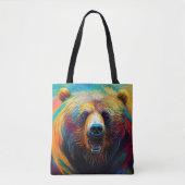 Bear Grizzy Animal Discovery Adventure Nature Pla Tasche (Vorderseite)