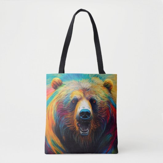 Bear Grizzy Animal Discovery Adventure Nature Pla Tasche (Vorderseite)