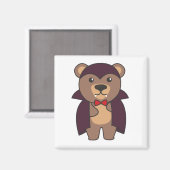 Bear Halloween Niedlich Devil Kids Vampir Kostüm Magnet (Vorderseite/Rückseite)
