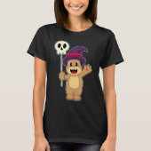 Bear Halloween Witch Ghost T-Shirt (Vorderseite)