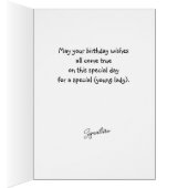 Bear hält Birthday Balloons personalisieren (Innen (Rechts))