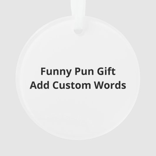 Bear Hands Oh Deer Funny Sayings PAcrylic Ornament (Rückseite)