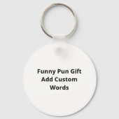 Bear Hands Oh Deer Funny Sayings Pun Gift Keychain Schlüsselanhänger (Rückseite)