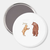 Bear Hands Oh Deer Funny Sayings Pun Gift Magnet (Vorderseite/Rückseite)
