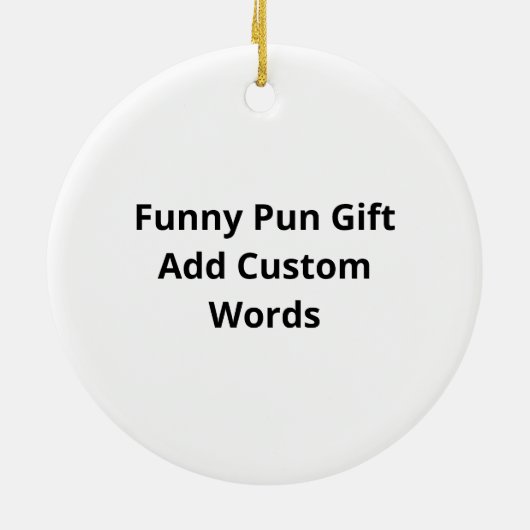 Bear Hands Oh Deer Funny Sayings Pun Gift Ornament (Hinten)