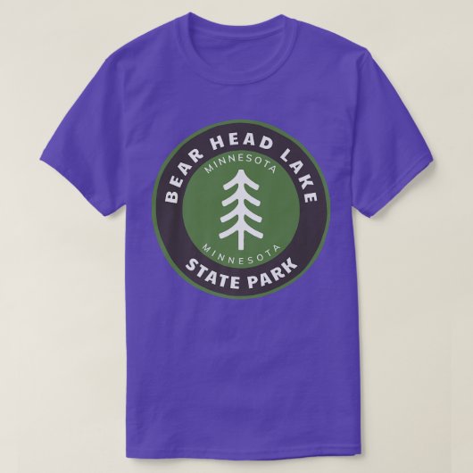 Bear Head Lake State Park Minnesota MN Forest Tree T-Shirt (Design vorne)