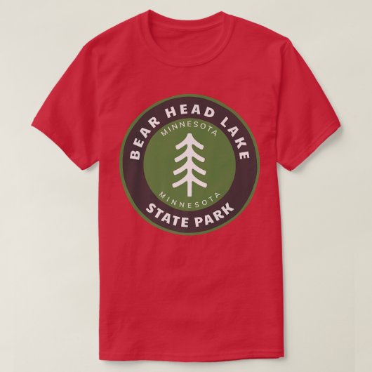 Bear Head Staat Park Minnesota MN Forest Tree T-Shirt (Design vorne)