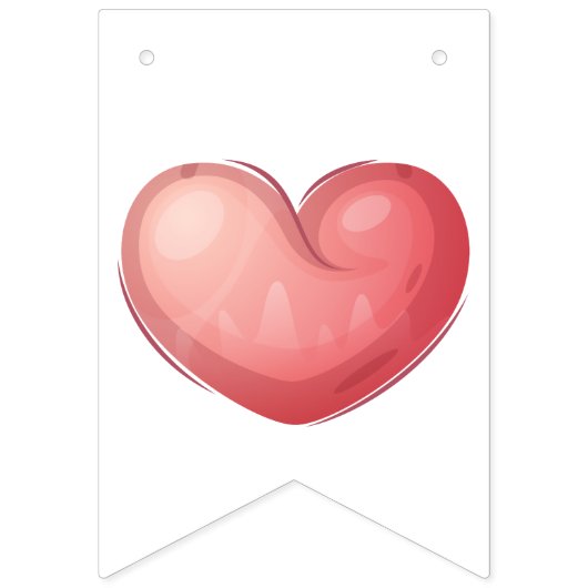 Bear Heart Collection - Blau Wimpelkette (Zweite Fahne)