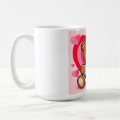 Bear hearts Be my Valentine Kaffeetasse (Links)