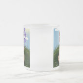 Bear Holding Bouquet Flower-30926 Mattglastasse (Mittel)