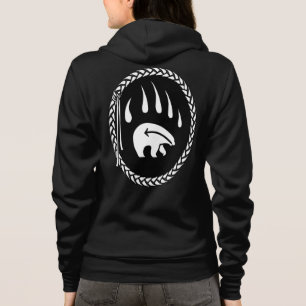 Bear Hoodie Jacket Women's Tribal Bear Claw Jacket