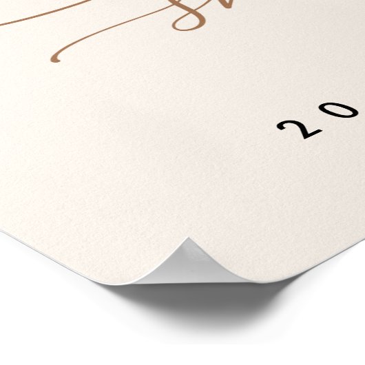 Bear Hot Air Ballon Neutral Baby Dusche Willkommen Poster (Ecke)