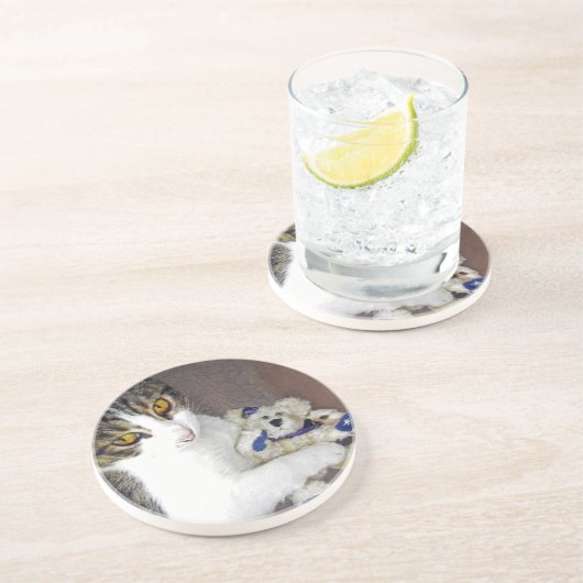 Bear Hug Getränkeuntersetzer (Seite)