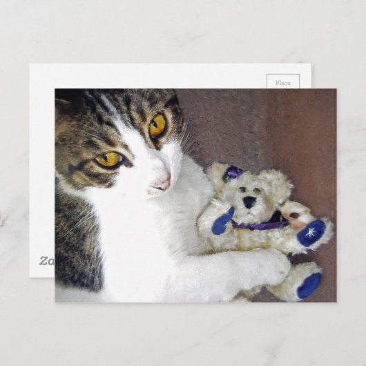 Bear Hug Postkarte (Vorne/Hinten)