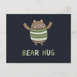Bear Hug Postkarte