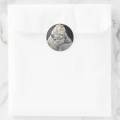 Bear Hug Runder Aufkleber (Tasche)
