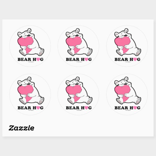 Bear Hug Stickers (Blatt)