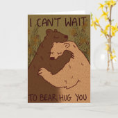 Bear Hug von Witchstix_art Karte (Gelbe Blume)