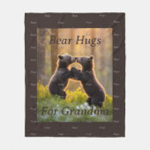 Bear Hugs Fleecedecke (Vorderseite)