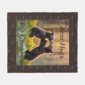 Bear Hugs Fleecedecke (Vorderseite (Horizontal))