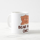 Bear Hugs Only Kaffeetasse (Vorderseite Links)