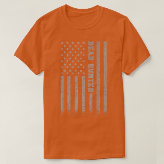 Bear Hunter American Flag Premium 239  T-Shirt (Design vorne)