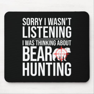 Bear Hunter Jagen in Alaska Mousepad