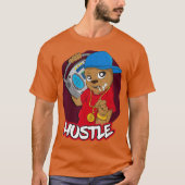 Bear Hustle Hip Hop Money Rap DJ Entrepreneur T-Shirt (Vorderseite)