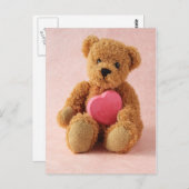 bear i luv u postcard postkarte (Vorne/Hinten)