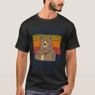 Bear ich hasse Morgen Menschen und Morgen und Mens T-Shirt