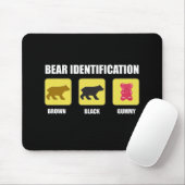 Bear Identification Funny Mousepad (Mit Mouse)