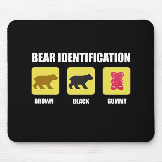 Bear Identification Funny Mousepad (Vorne)