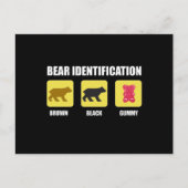 Bear Identification Funny Postkarte (Vorderseite)